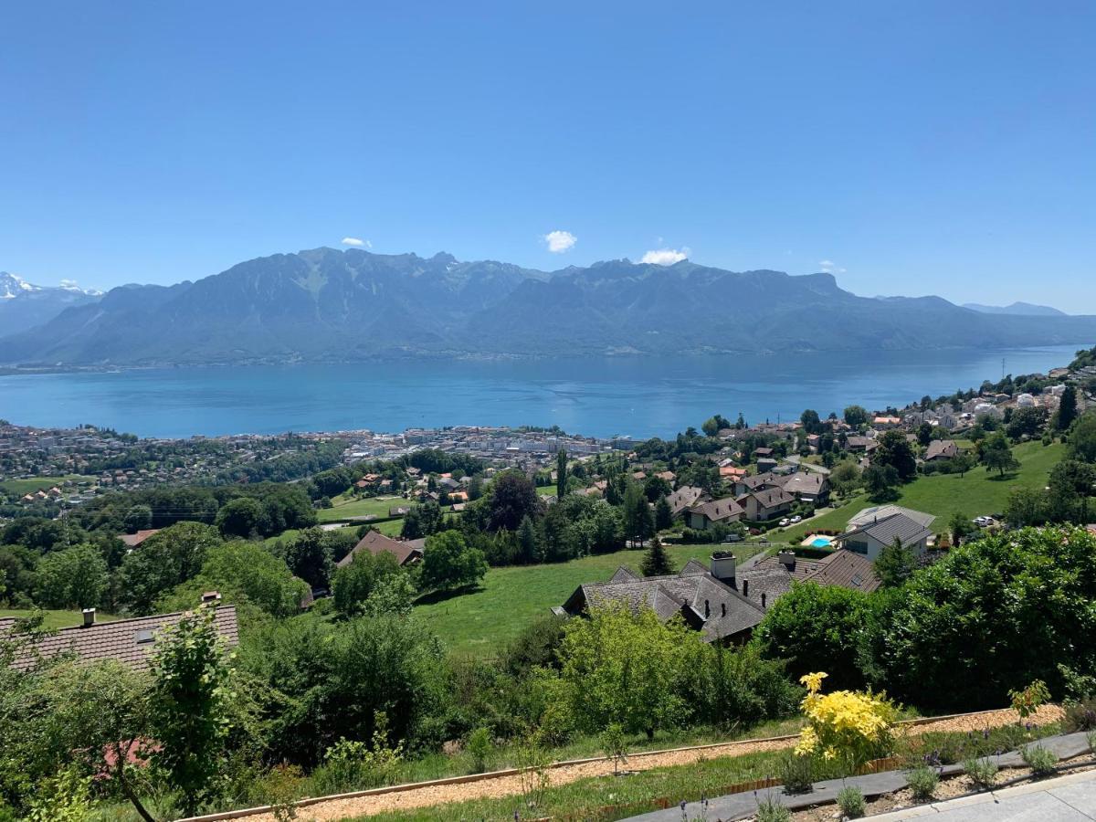 Appartement Moderne Avec Vue Panoramique A Jongny Proche De Montreux Exterior foto