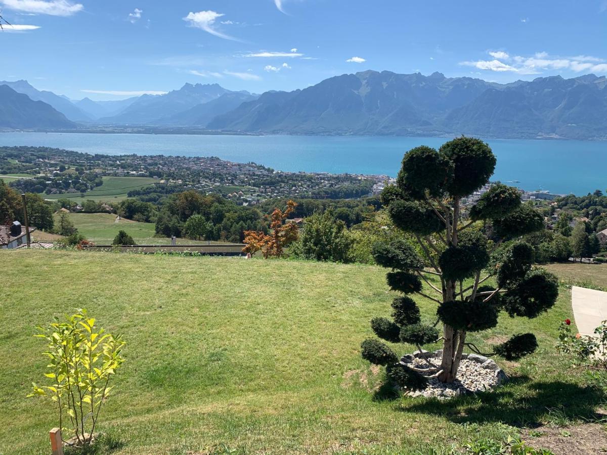 Appartement Moderne Avec Vue Panoramique A Jongny Proche De Montreux Exterior foto