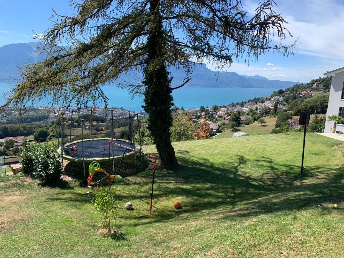 Appartement Moderne Avec Vue Panoramique A Jongny Proche De Montreux Exterior foto