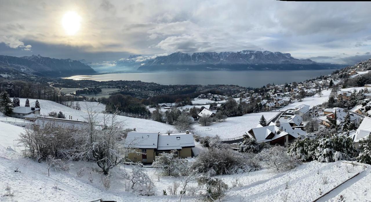 Appartement Moderne Avec Vue Panoramique A Jongny Proche De Montreux Exterior foto