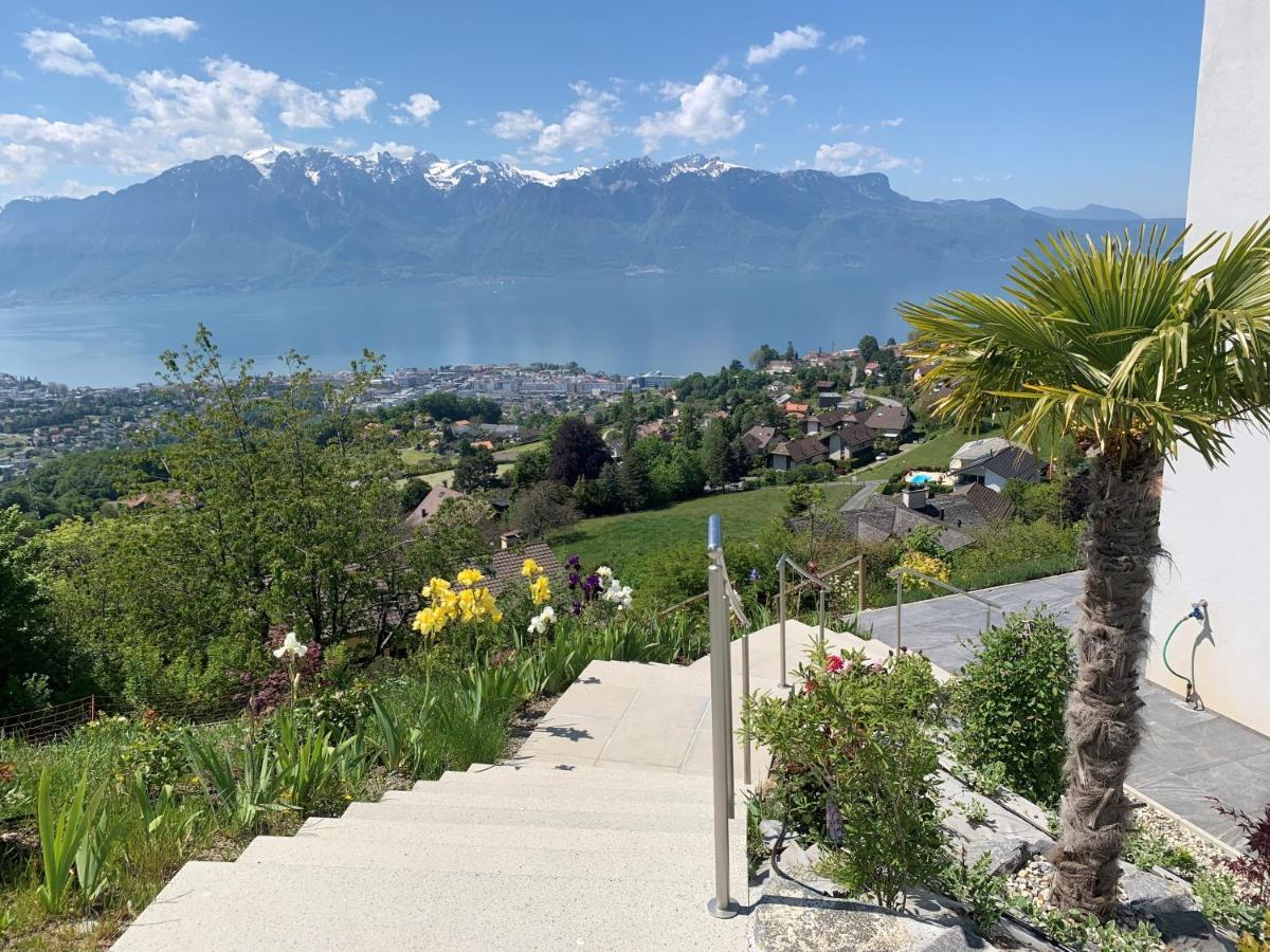 Appartement Moderne Avec Vue Panoramique A Jongny Proche De Montreux Exterior foto
