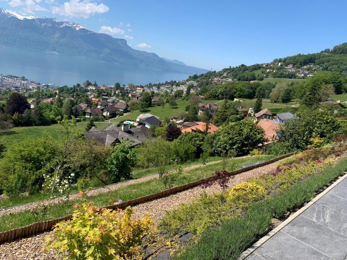 Appartement Moderne Avec Vue Panoramique A Jongny Proche De Montreux Exterior foto