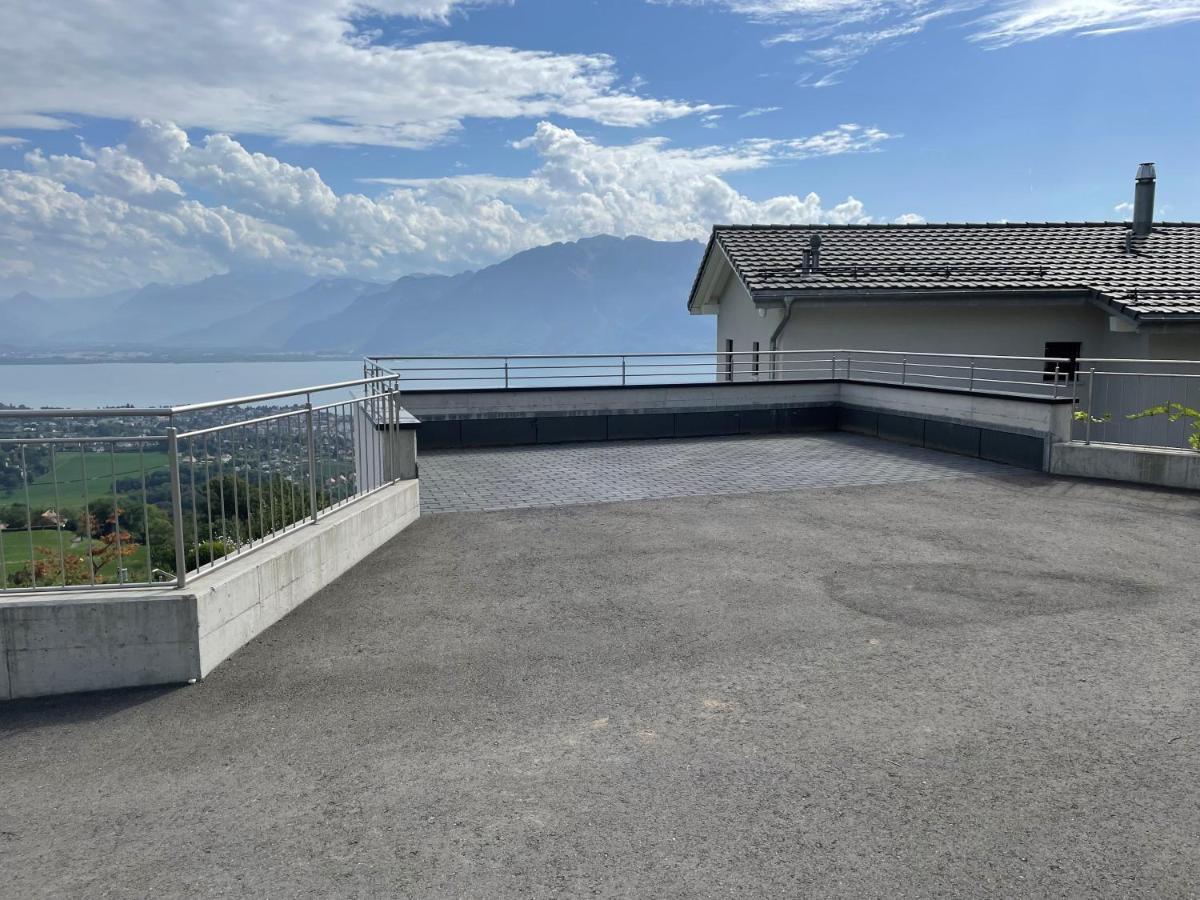 Appartement Moderne Avec Vue Panoramique A Jongny Proche De Montreux Exterior foto