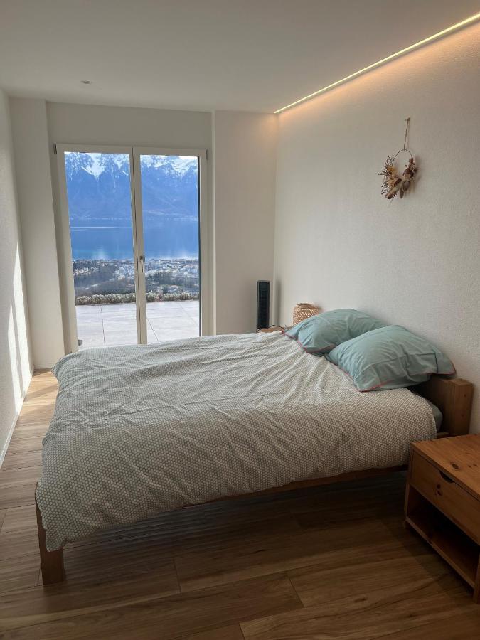 Appartement Moderne Avec Vue Panoramique A Jongny Proche De Montreux Exterior foto