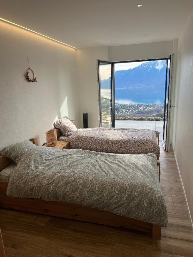 Appartement Moderne Avec Vue Panoramique A Jongny Proche De Montreux Exterior foto