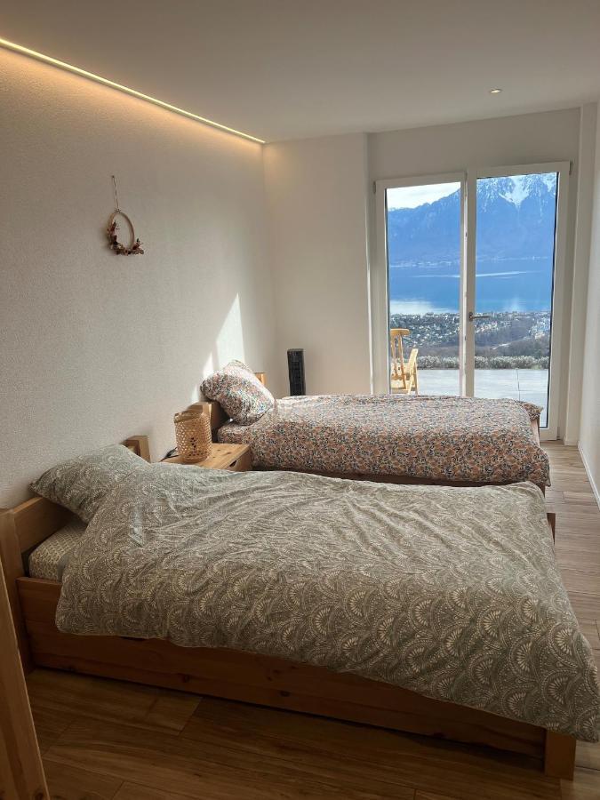Appartement Moderne Avec Vue Panoramique A Jongny Proche De Montreux Exterior foto